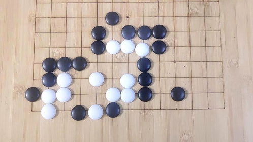 围棋入门,方四与丁四18,黑先杀白